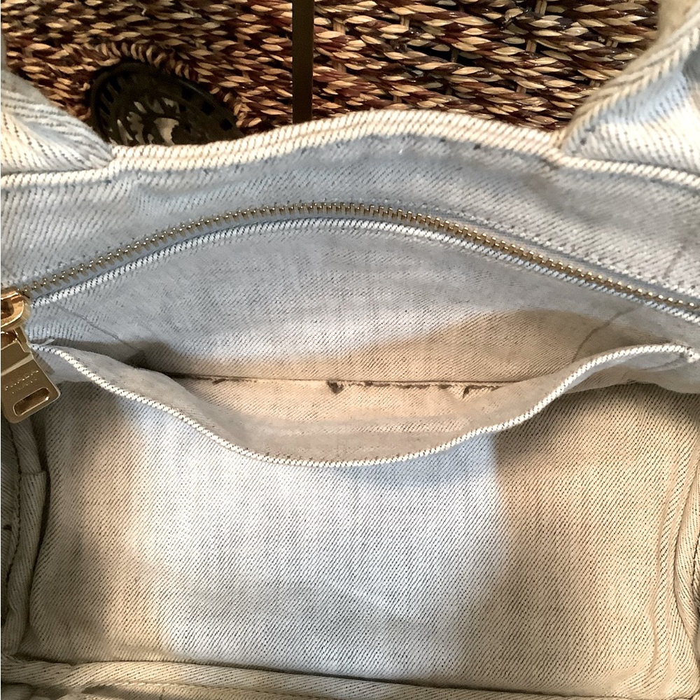 Prada Canapa 2 Way Tote Bag in Canvas Grey - Picture 12 of 14